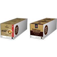 NESCAFÉ Dolce Gusto Dallmayr Crema d ́Oro, XXL-Vorratsbox & Dallmayr Prodomo | 48 Kaffeekapseln | Spitzenqualität für einen vollaromatischen Geschmack | 100% Arabica-Bohnen | 3er Pack