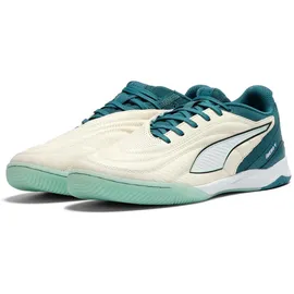 Puma Ibero V Hallen-Fußballschuhe Herren Sugared Almond/White/Emerald Ice/Mint Jelly/Black 45