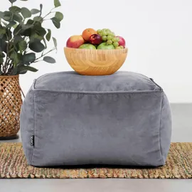 I.C.O.N. icon Sitzpouf, Grau, Kunststoff, 42x24x42 cm, Hergestellt in Deutschland, Wohnzimmer, Hocker, Poufs