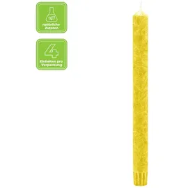 Kerzenfarm Hahn Stabkerze 22 x 250 mm gelb 4 St.