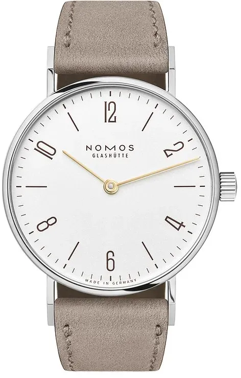 Nomos Glashütte Damenuhr Tangente 33 Duo 120 - silber
