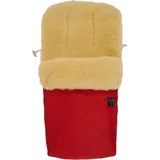 Kaiser Baby Lammfellfußsack Natura red