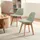 [en.casa] Kinderstuhl Elvdal 56 x 38 x 33 cm Buche grün mintgrün