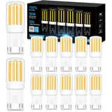BROLSKUN G9 Lampen Led Stiftsockellampe G9 5W Entspricht 40W-60W Halogenlampe 230V G9 LED Warmweiß Glühbirne G9 Led Steckbirnen 500LM Enegiesparende G9 kleine Birne Interieur Dekoration, 12er Set