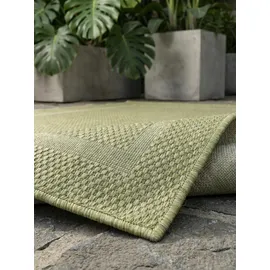 KADIMA DESIGN TEPPICH Outdoor ALSTER in Grün, einfarbig, 80 x 150 cm