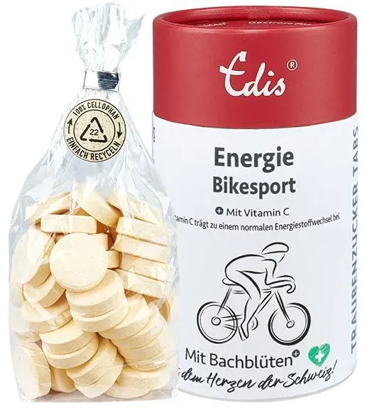 Edis Energie Fiets sporten Bachbloesem Druivensuiker 80 g