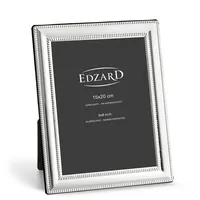 Edzard Bilderrahmen Matera für Foto 15x20 cm, edel versilbert,