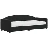vidaXL Tagesbett mit Matratze Schwarz 90x190 cm Samt
