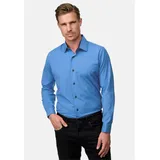 RUSTY NEAL Langarmhemd Blau / Grau 5XL