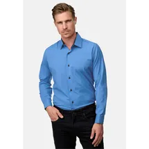 RUSTY NEAL Langarmhemd Blau / Grau 5XL