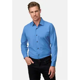 RUSTY NEAL Langarmhemd Blau / Grau 5XL