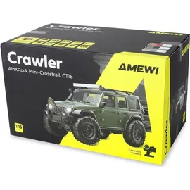 AMEWI RC-Auto Mini-D90 AMXRock 4WD 1:16 RTR grau (22723)