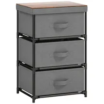 Costway Nachttisch 40 x 30 x 62 cm 1-tlg. Grau