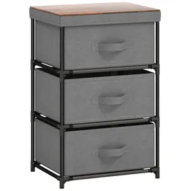 Costway Nachttisch 40 x 30 x 62 cm 1-tlg. Grau