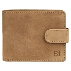 Brieftasche BODENSCHATZ "BICOLOUR", braun (cognac), Leder, gepflegt, casual, Kleinlederwaren, echt Leder