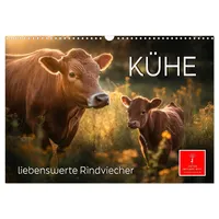 Calvendo Kühe - liebenswerte Rindviecher (Wandkalender 2026 DIN A3