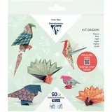 Clairefontaine 95382C - Origami Set mit 60 Blatt 10x10cm - 15x15cm - 20x20cm 70g, Vögel, 1 Set