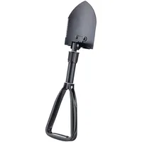 Semptec 2in1-Kombi-Klappspaten V2 mit Säge, aus Carbonstahl, Tasche