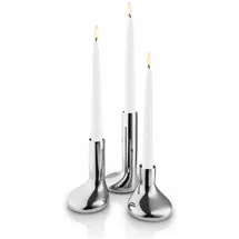 eva solo Kerzenhalter-Set Mellow Edelstahl Silber