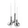 eva solo Kerzenhalter-Set Mellow Edelstahl Silber