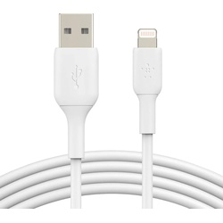 Belkin Lightning auf USB-A Kabel PVC (Länge: 2 m) Lightningkabel, USB Typ A, Lightning (200 cm) weiß