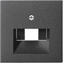 GIRA System 55 Abdeckung 027028 f. Netzwerk-Anschlussdose anthrazit