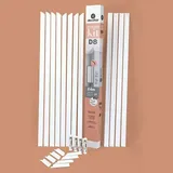 NMC Decoflair Zierprofil-Set Roomkit D8 mit Ecken und Kleber (Max. Anwendungslänge: 24 m, Extrudiertes Polystyrol (XPS))