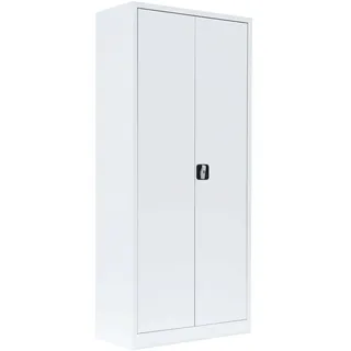 Lüllmann Steelboxx Aktenschrank 180 x 80 x 38,3 cm weiß