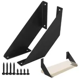 Regalwinkel Schwarz Regalhalterung, Schwerlast Regalträger & Stützen Metall f...