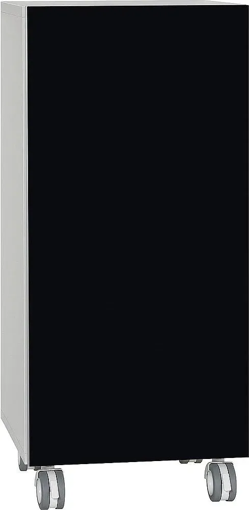 Rollcontainer Ela, Korpus weiß, Front schwarz (Ausführung: Korpus weiß Front schwarz 400x400x350mm)