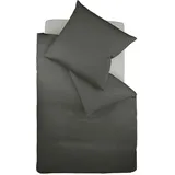 FLEURESSE Uni Interlock Jersey Grau 40 x 80 cm