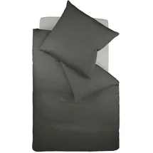 FLEURESSE Uni Interlock Jersey Grau 40 x 80 cm