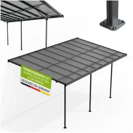 Juskys Terrassendach Borneo 550 x 300 cm dunkelgrau