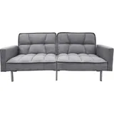Hti-Living Schlafsofa Leinen 2-Sitzer Grau