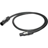 Neutrik 1027570 Strom Anschlusskabel Schwarz 1m