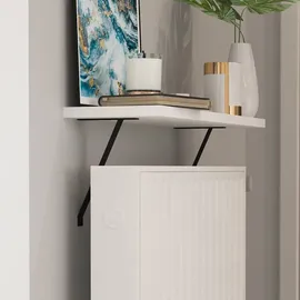 moebel17 Adin Hängeregal 60 x 21,5 x 18 cm Weiß