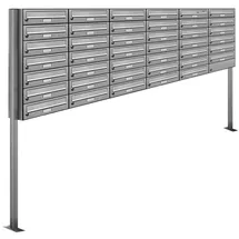 AL Briefkastensysteme Standbriefkasten 41 Fach Silber