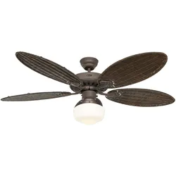 Casafan Deckenventilator Classic Royal Braun / Rattan mit Licht 132