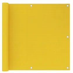 vidaXL Balkon-Sichtschutz Gelb 90x500 cm HDPE