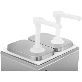 Royal Catering Saucenspender Pumpspender Senfspender Dosierspender 2 Pumpen 2 x 2 L