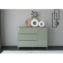 Set One by Musterring Sideboard Reno (1 St), Mit Vierkantfuß in diversen Farben, 106 cm Höhe & Farbauswahl grün