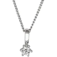 Orolino Halskette 585/- Gold Brillant weiß 0.2000 Karat Charms & Kettenanhänger Damen
