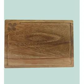 Relaxdays Schneidebrett Set 3-tlg. Akazienholz 40 x 30 cm Braun
