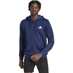 adidas Trainingsjacke Train Essentials Seasonal Training Full Zip (mit Kapuze, atmungsaktiv) dunkelblau Herren