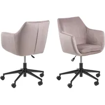VCM Noel Drehstuhl Stoff Dusty Rose