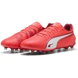 Puma King Match FG/AG Fussballschuh, Glowing RED White-RED FIRE, 48 EU