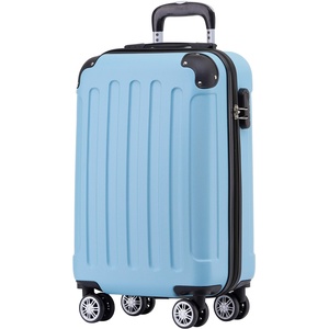 BEIBYE Hartschalen-Koffer Trolley Rollkoffer Reisekoffer Handgepäck 4 Rollen (M-L-XL-Set) (Glacial Blue, M)