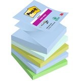 Post-it Super Sticky Z-Notes Oasis Collection, Packung mit 5 90 Blatt