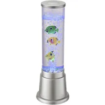 just light. LED-Wassersäule, stahl, 3 Kunstfische, Farbwechsel inkl. Schnurschalter