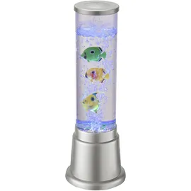 just light. LED-Wassersäule, stahl, 3 Kunstfische, Farbwechsel inkl. Schnurschalter